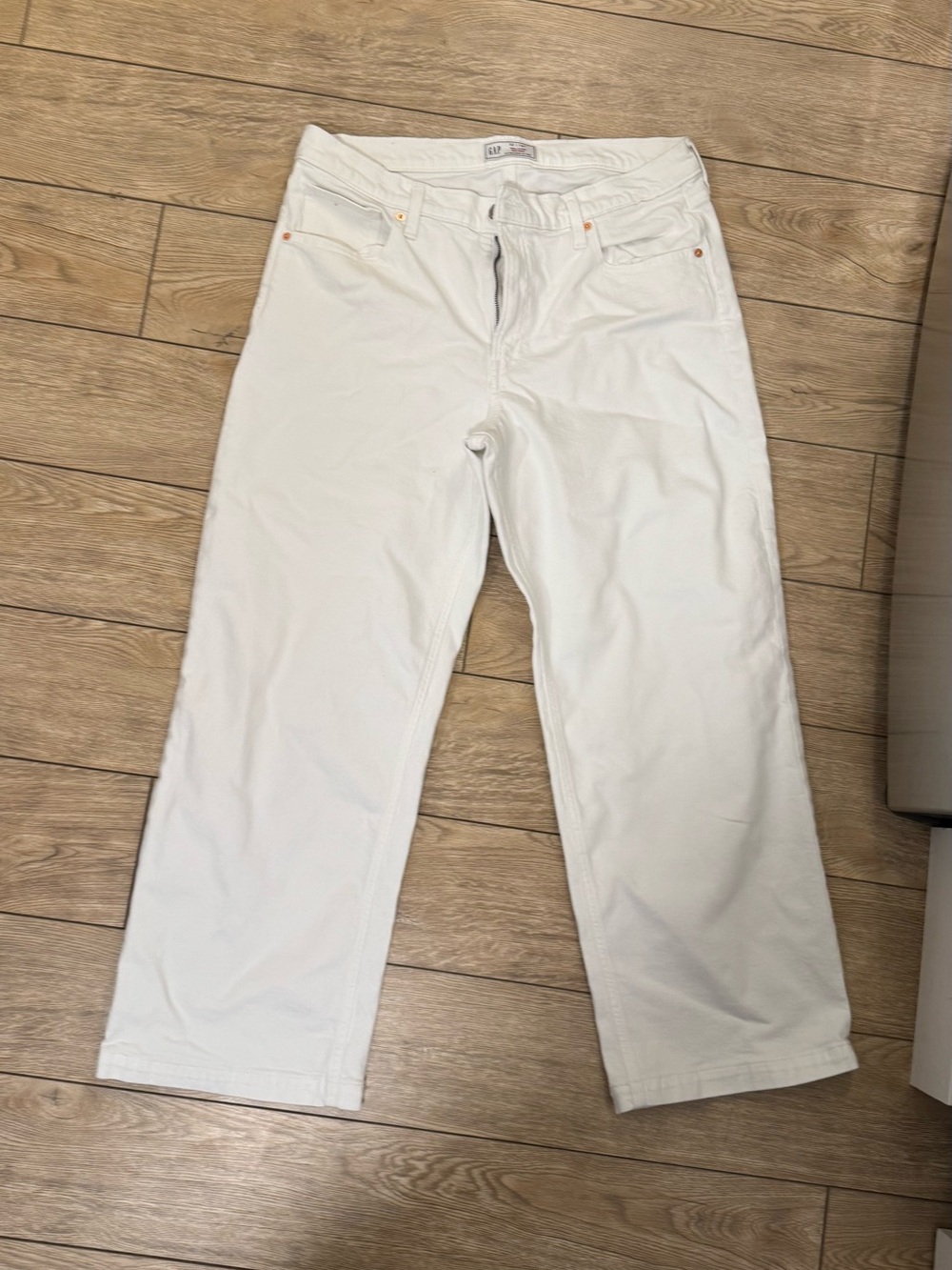 GAP White Wide Leg Jeans